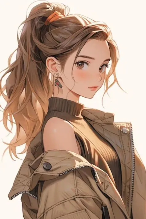 Cute Girl Cartoon Photo​