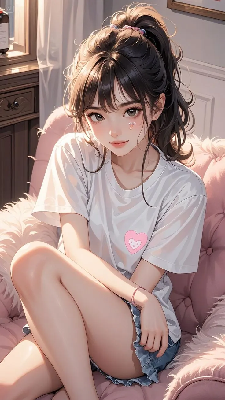 Cartoon Cute Girl Image