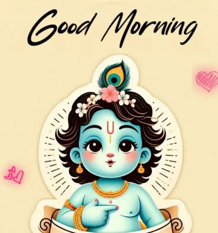 Good Morning Krishna Images