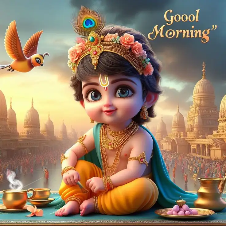 Good Morning Krishna Images