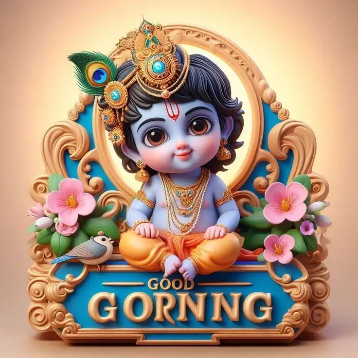Good Morning Krishna Images