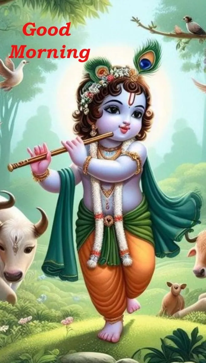 Good Morning Krishna Images