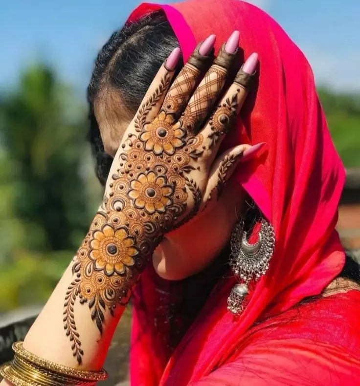 Stylish Back Hand Mehndi Designs