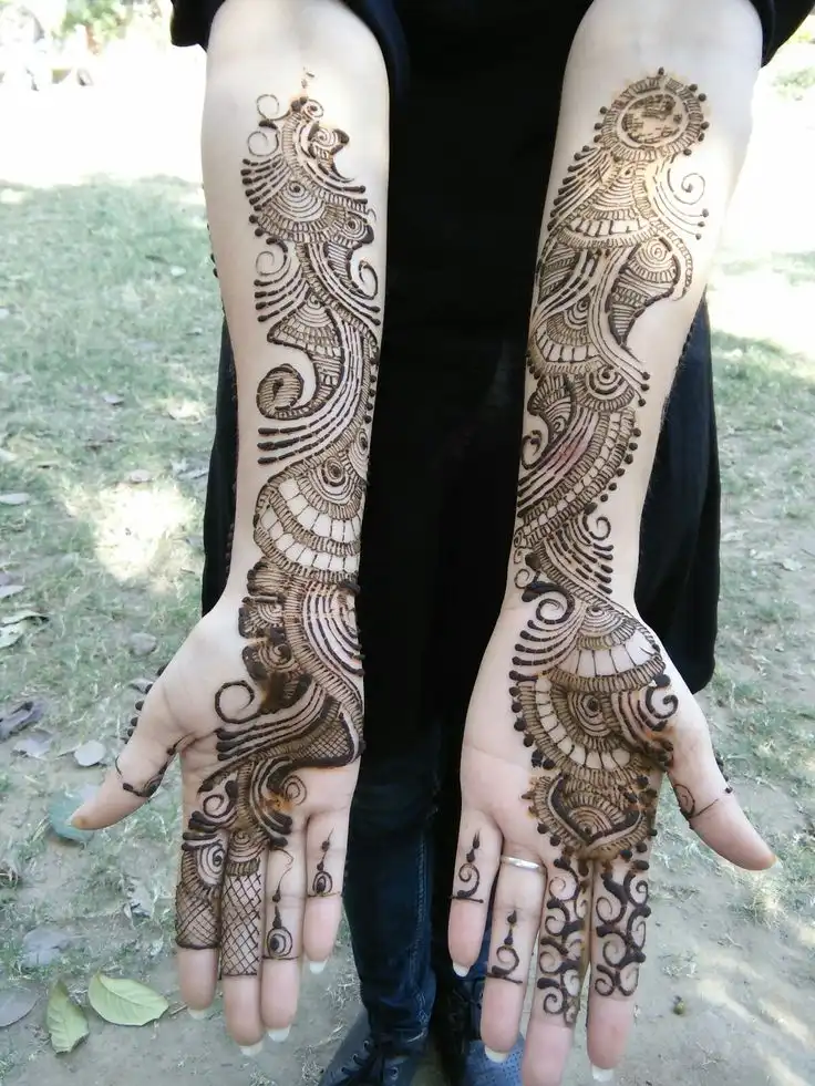 arabic mehndi design pic