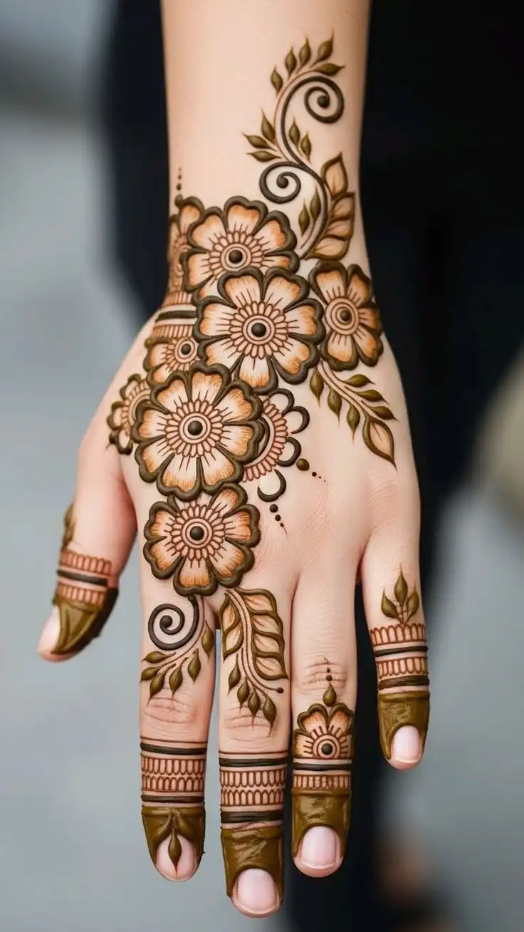 arabic stylish mehndi design