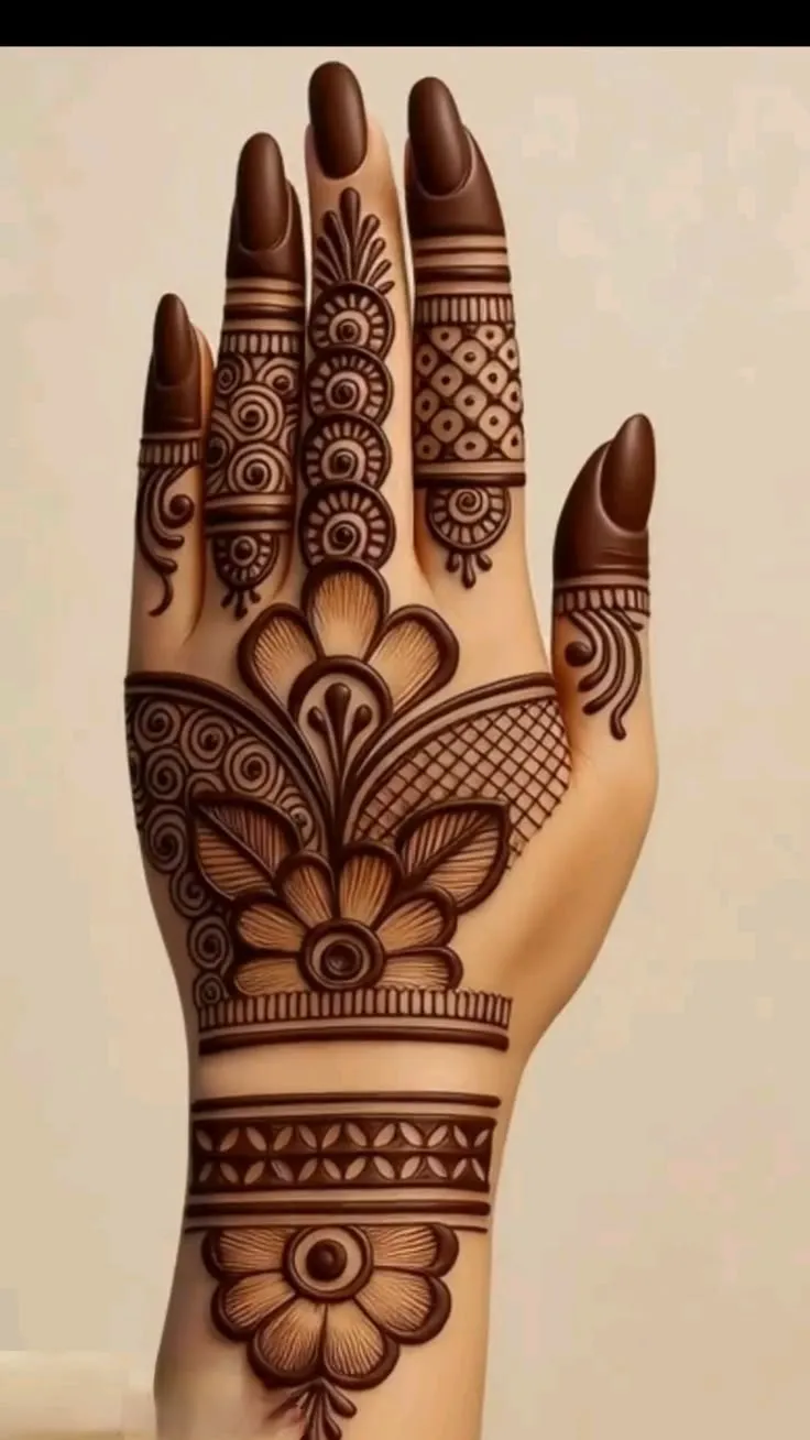 Back Hand Mehndi Design
