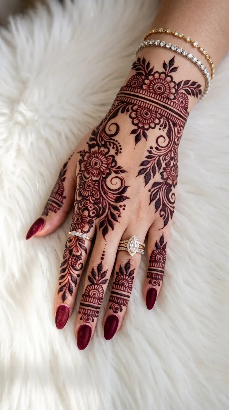 Back Hand Mehndi Design Dp Image