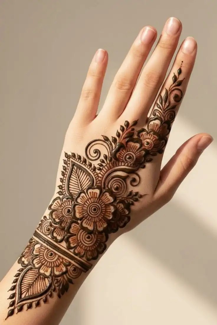 back hand mehndi design new