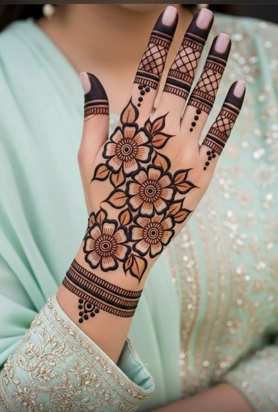 Back Hand Mehndi Design Pics