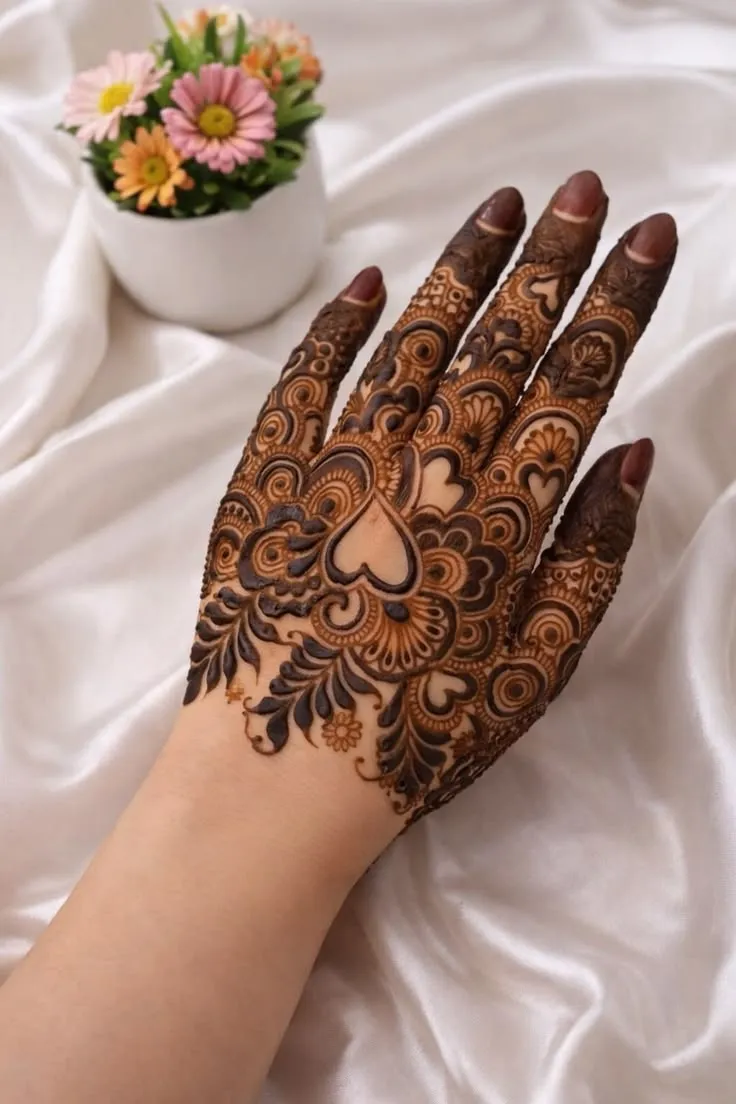Back Hand Mehndi Design Pictures