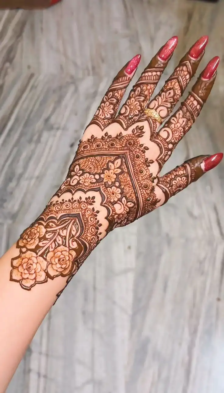 back mehndi design