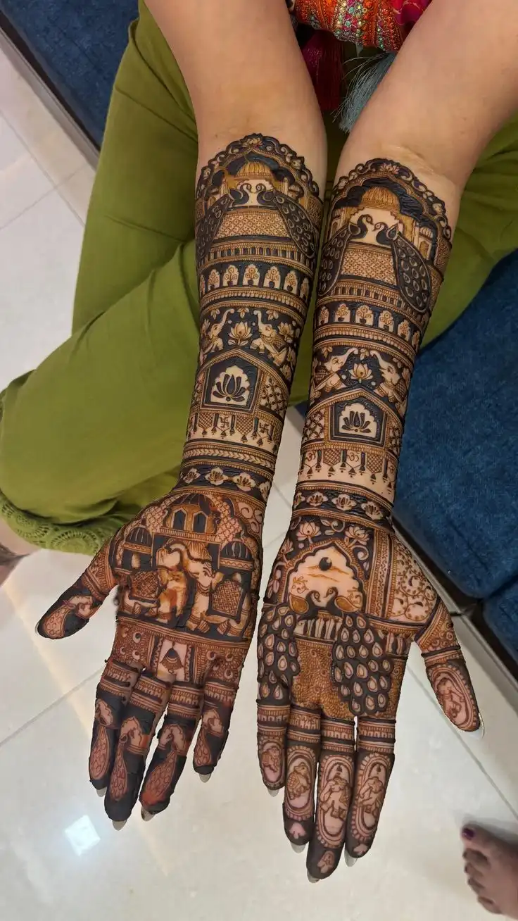 beautiful mehndi design full hand