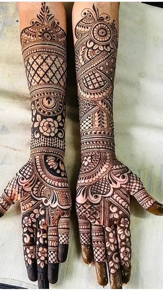 beautiful mehndi design full hand