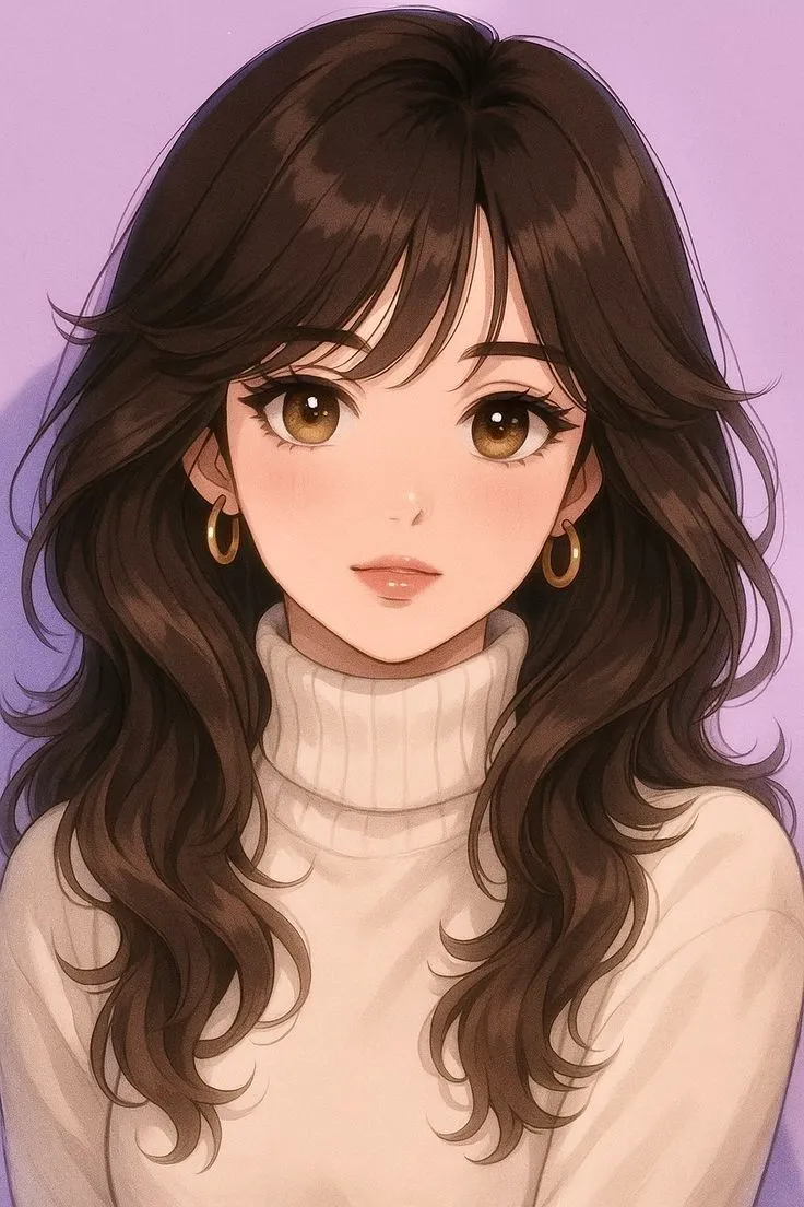 cute girl cartoon dp