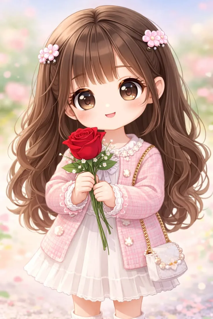 Cute Girl Cartoon Photo