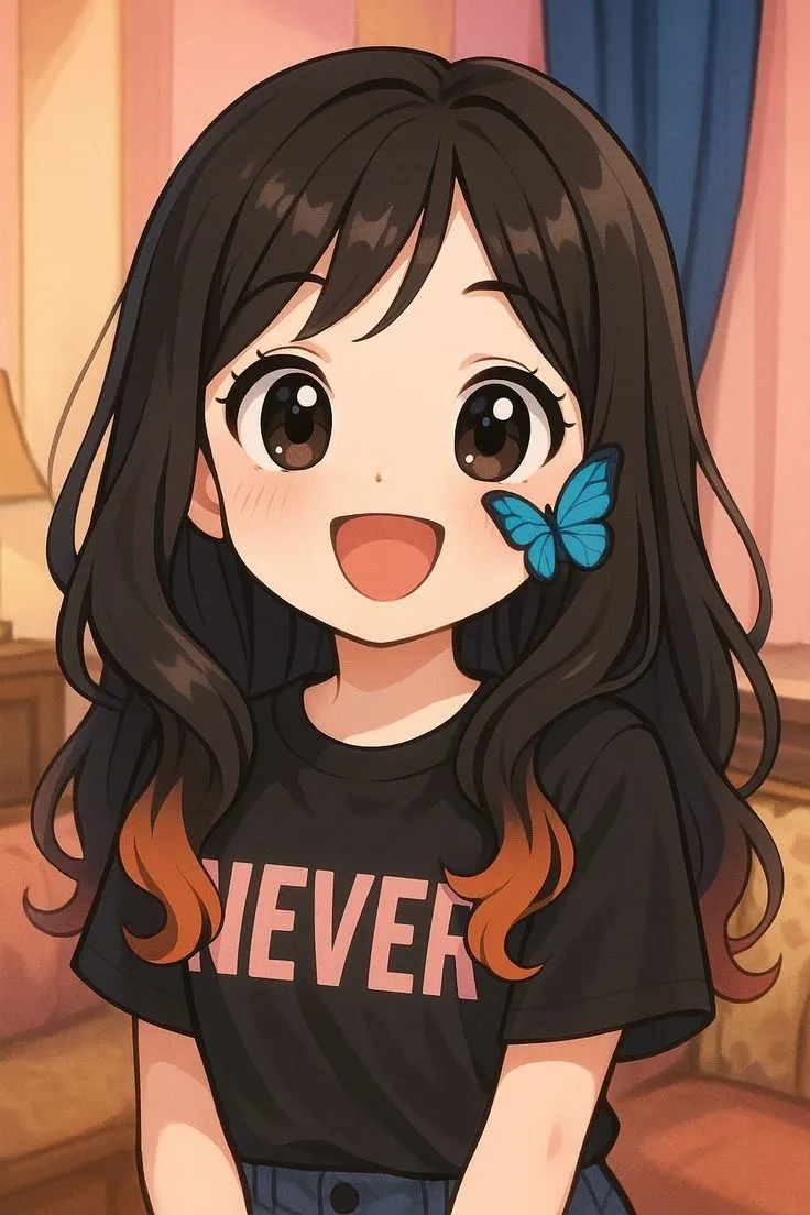 cute girl cartoons image