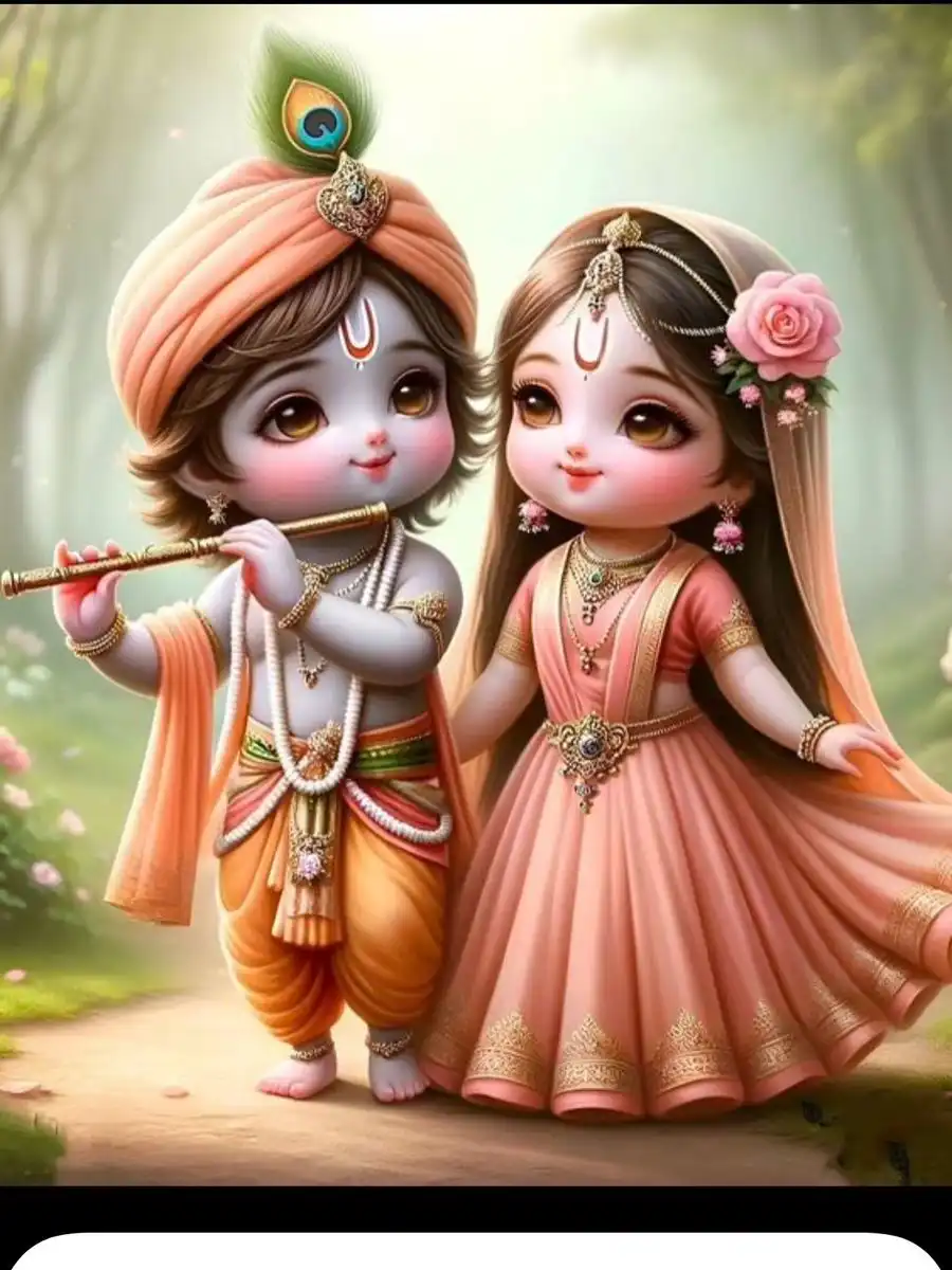 cute radha krishna images