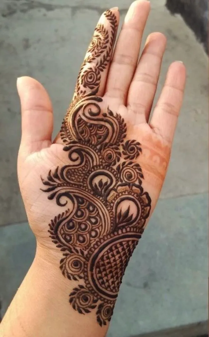 easy arabic mehndi design