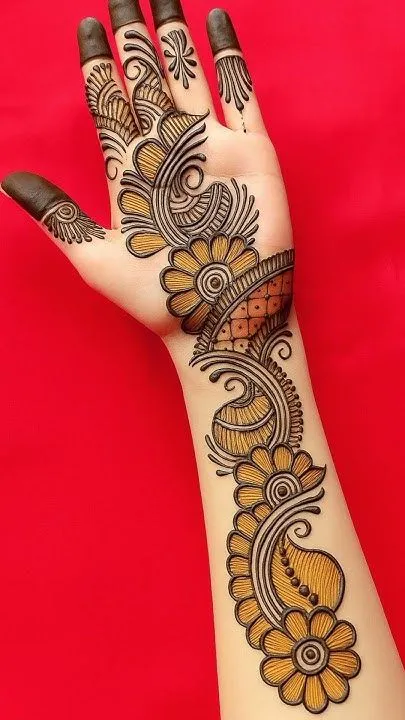 easy arabic mehndi design