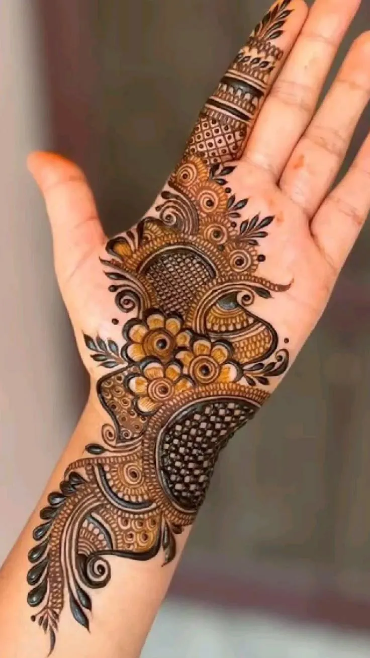 easy arabic mehndi design