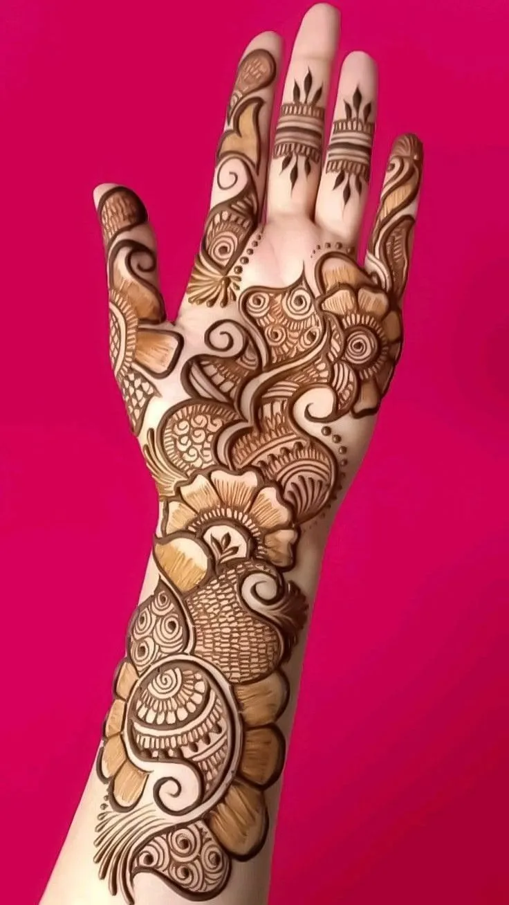 easy arabic mehndi design