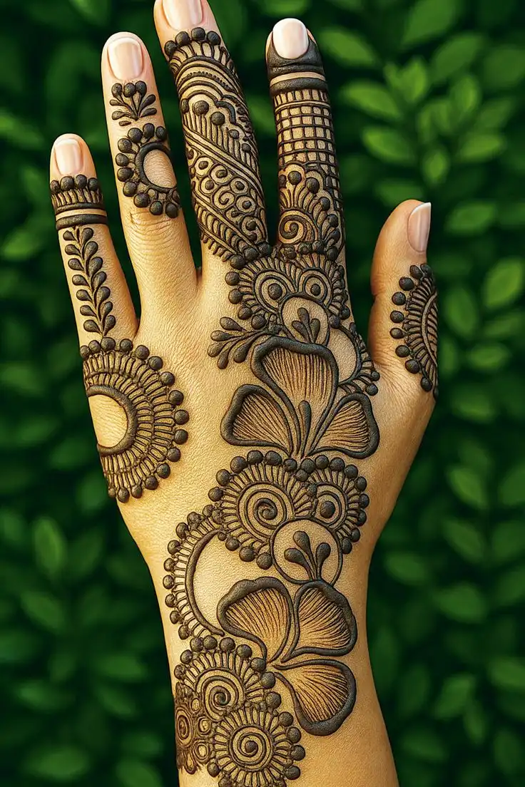 easy arabic mehndi design
