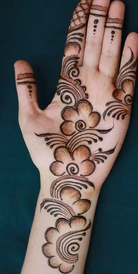 easy arabic mehndi design