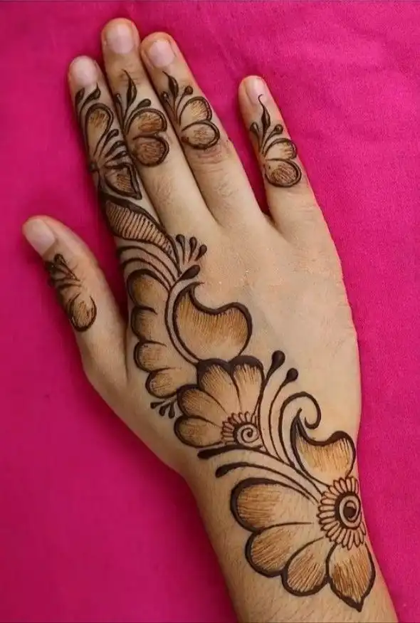 easy arabic mehndi design