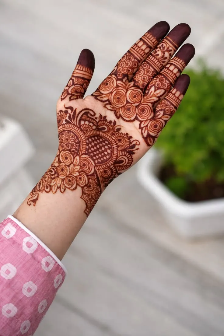 Easy Arabic Mehndi Design Photo