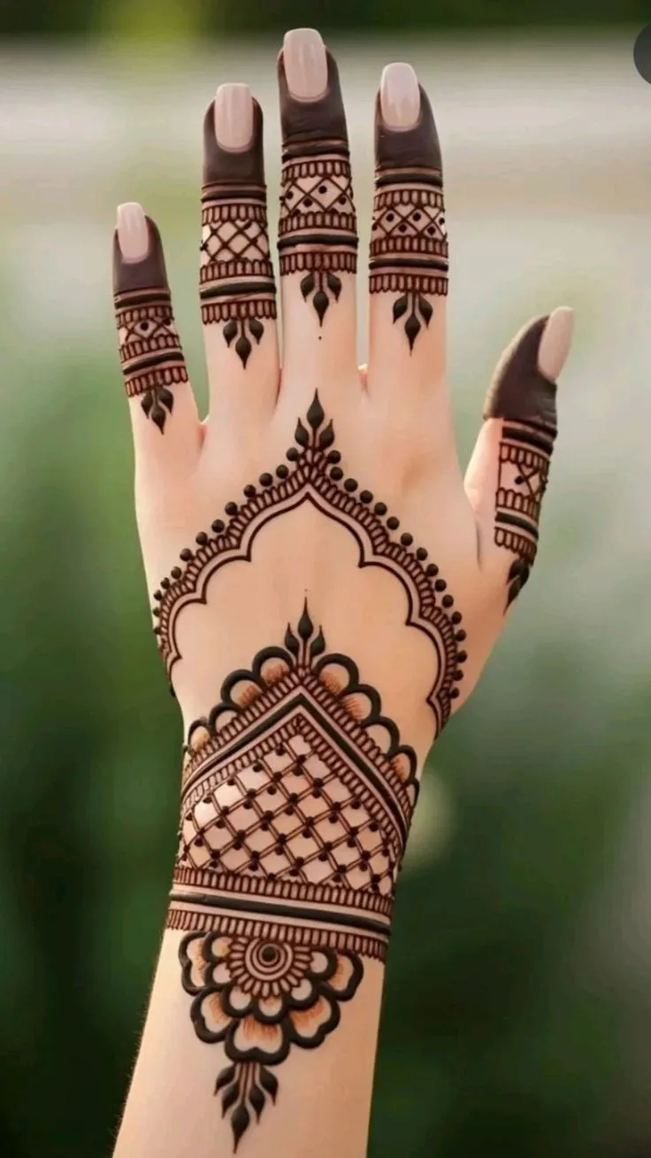 Easy Arabic Mehndi Design Photos