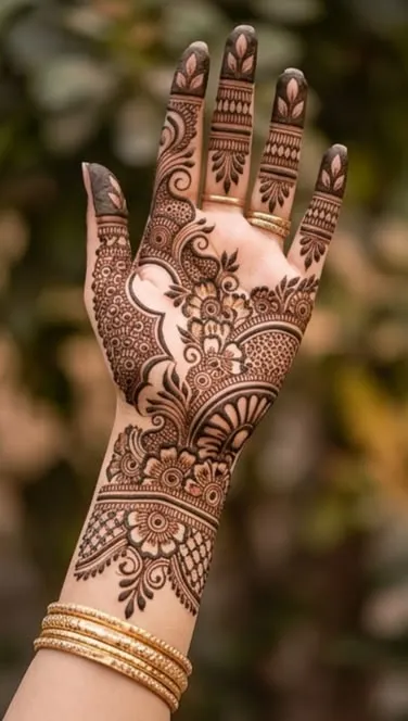 Easy Arabic Mehndi Design Pics