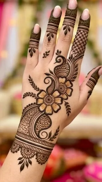 Easy Arabic Mehndi Design Pictures