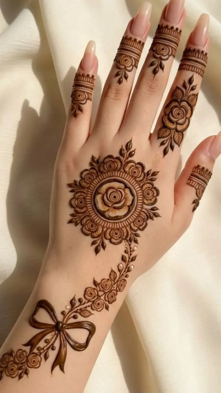 Easy Arabic Stylish Mehndi Designs