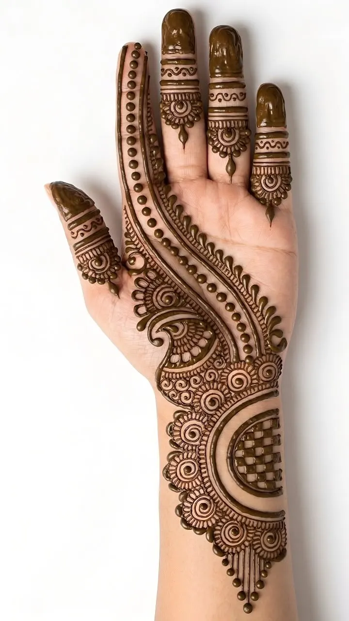 Front Hand Mehndi Design