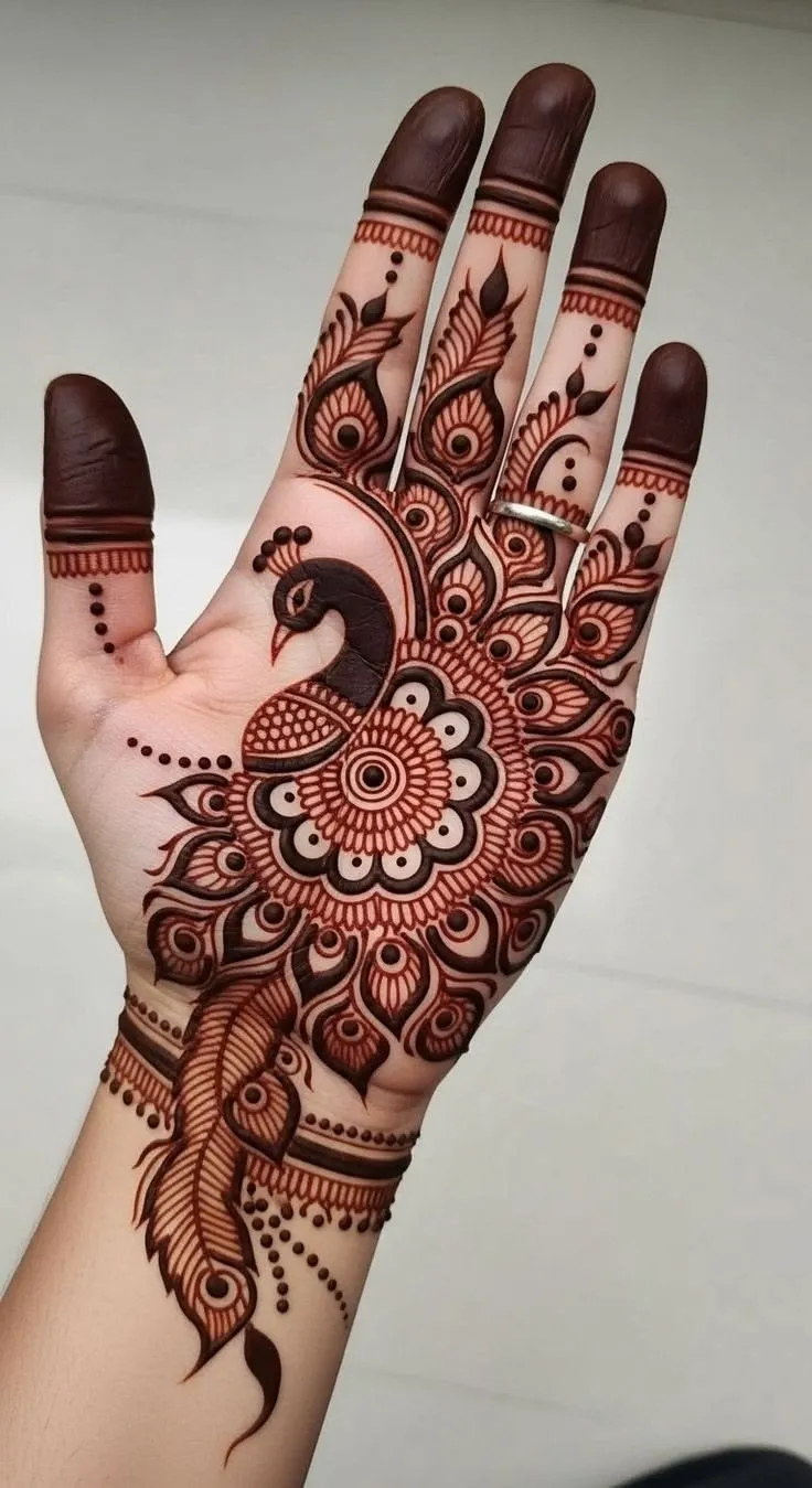 Front Hand Mehndi Design Photos
