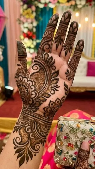 Front Hand Mehndi Design Photos