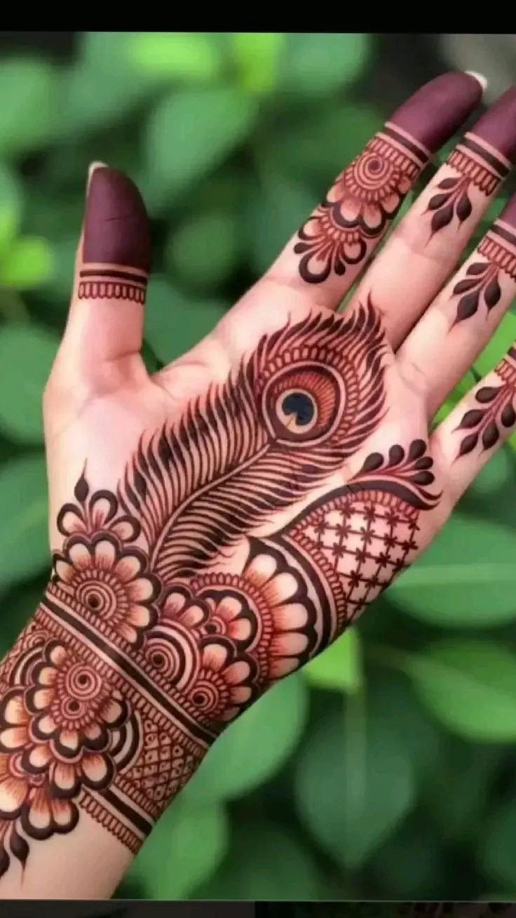 Front Hand Mehndi Design Pics