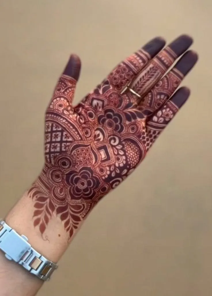 Front Hand Mehndi Design Pictures
