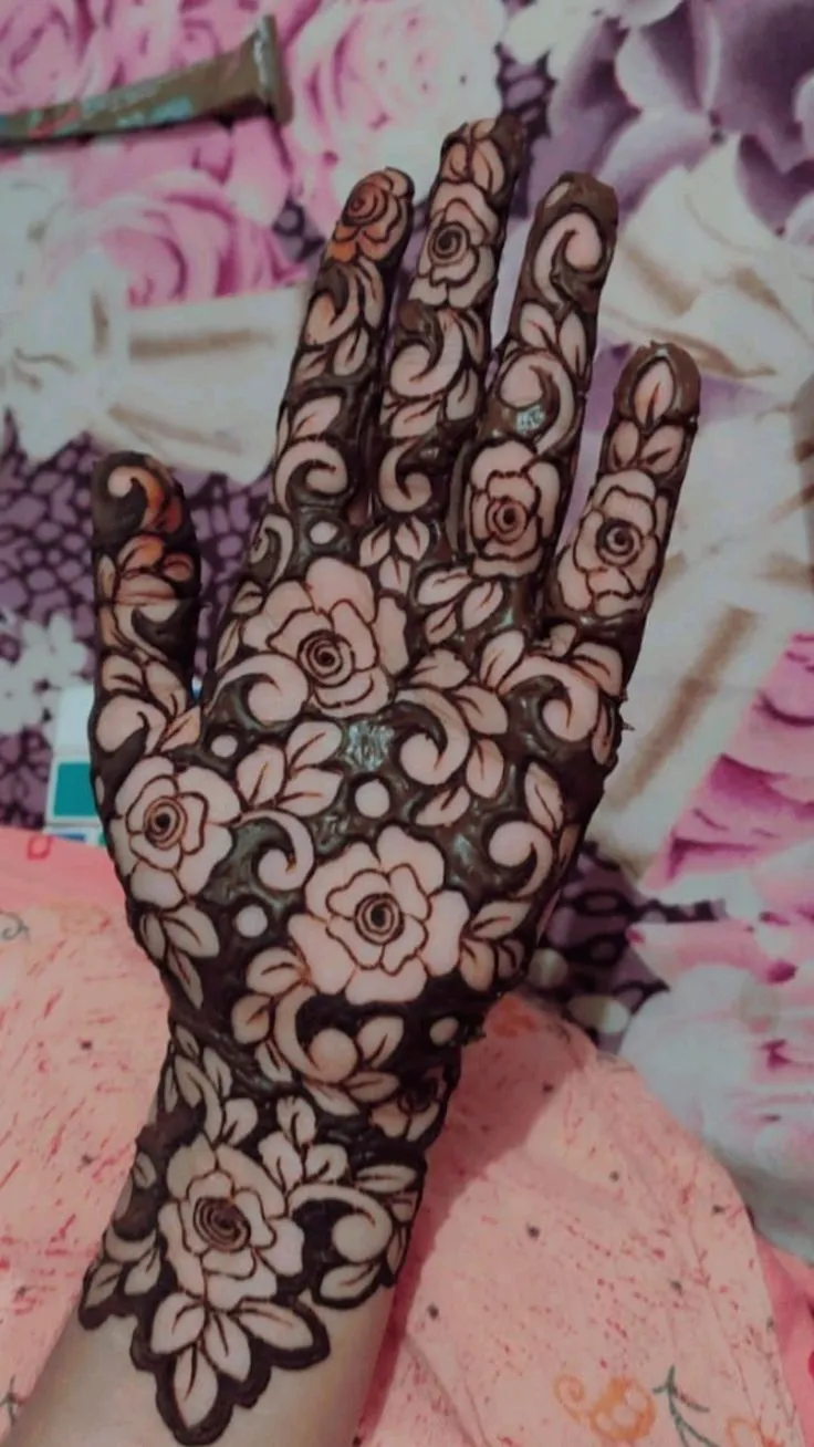 Front Hand Mehndi Designs Pictures