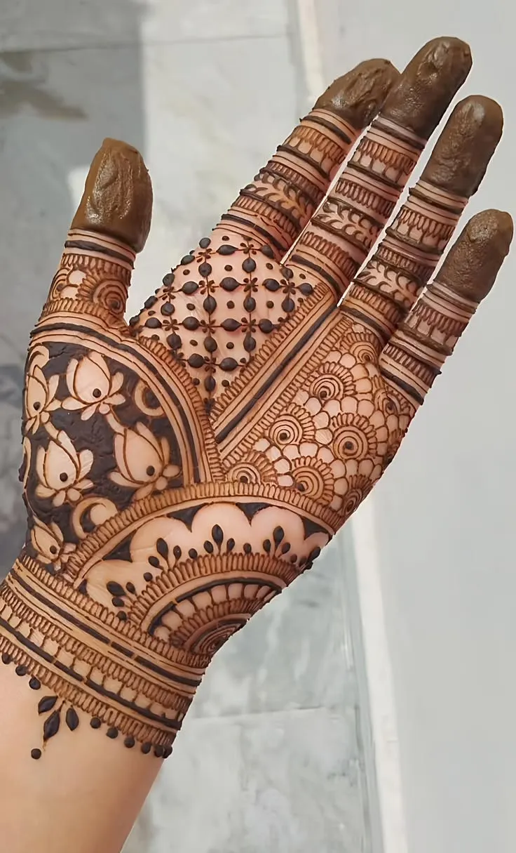 Front Hand Mehndi Designs