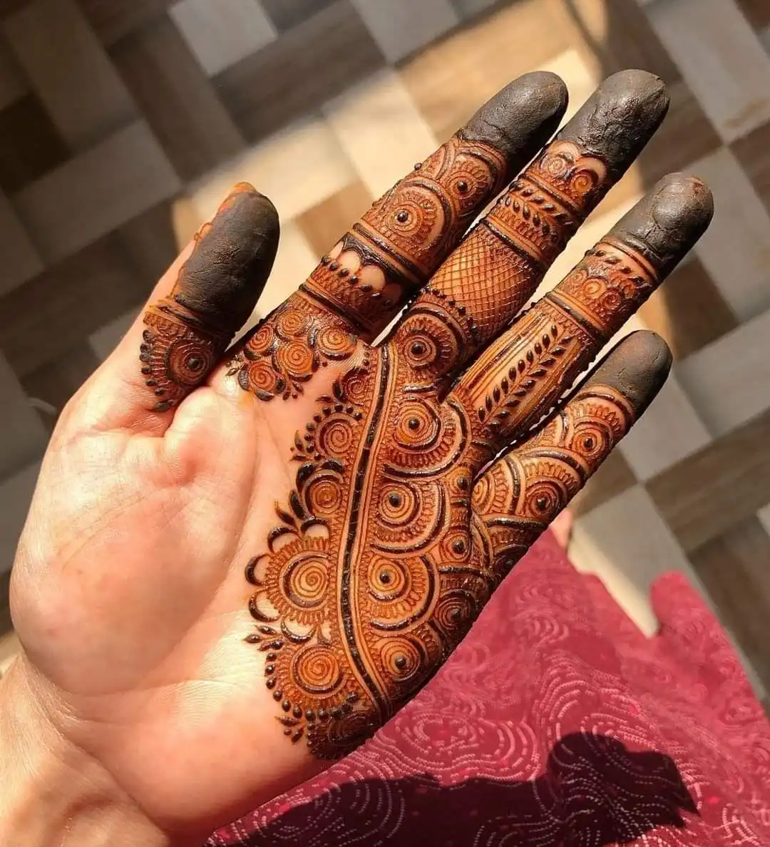 front mehndi design