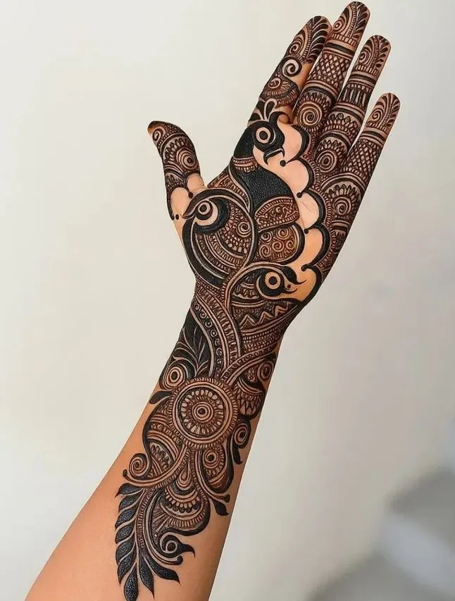 front mehndi design
