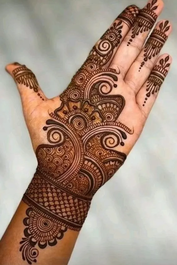 front mehndi design