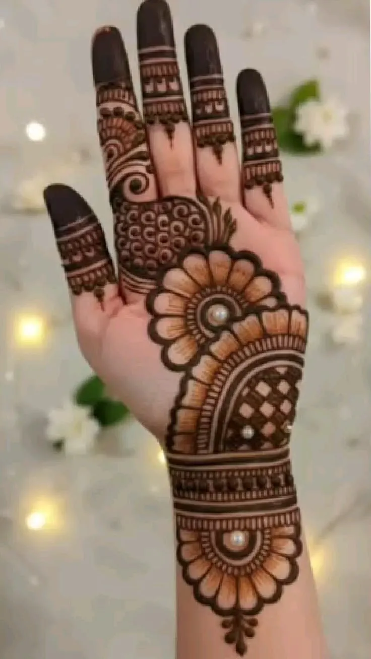 front mehndi design front mehndi design