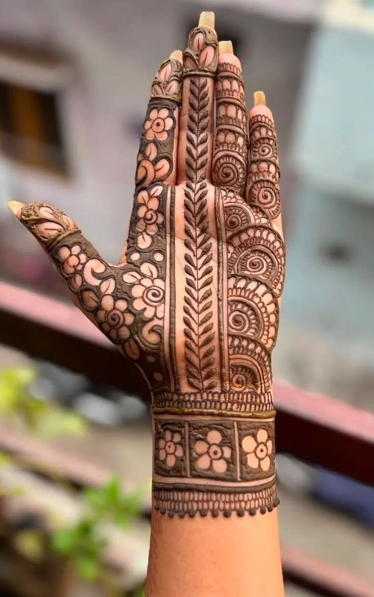 front mehndi design front mehndi design