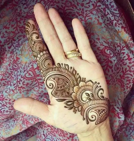 front mehndi design