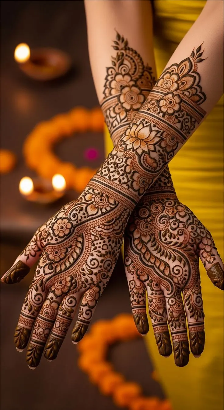 Full Hand Mehndi Design New