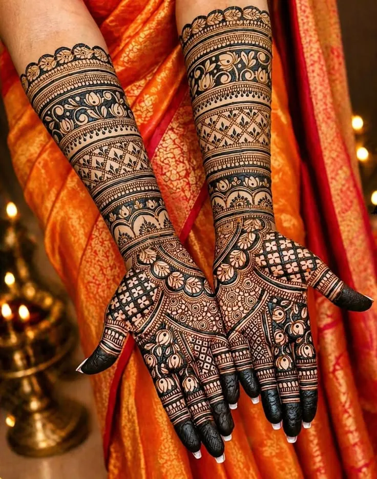 Full Hand Mehndi Design Pics