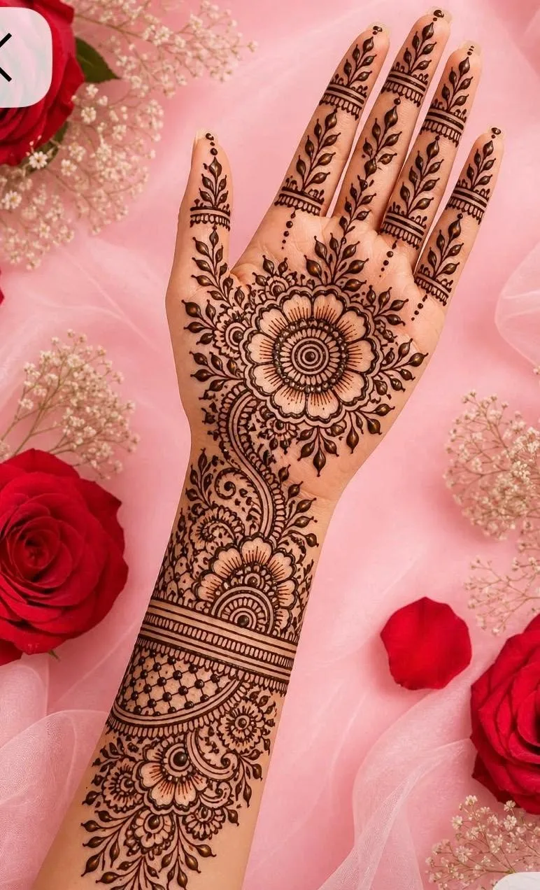 Full Hand Mehndi Designs New Pics