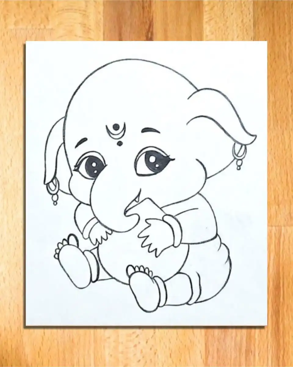 ganesh picture drawing